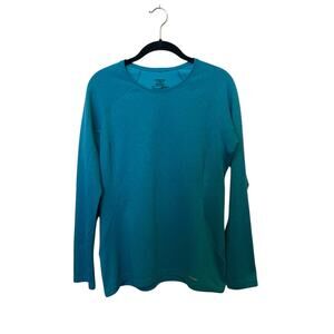 PATAGONIA WOMENS CAPILENE 3 MIDWEIGHT BASE LAYER TOP SHIRT LONG SLEEVE TEAL SZ M